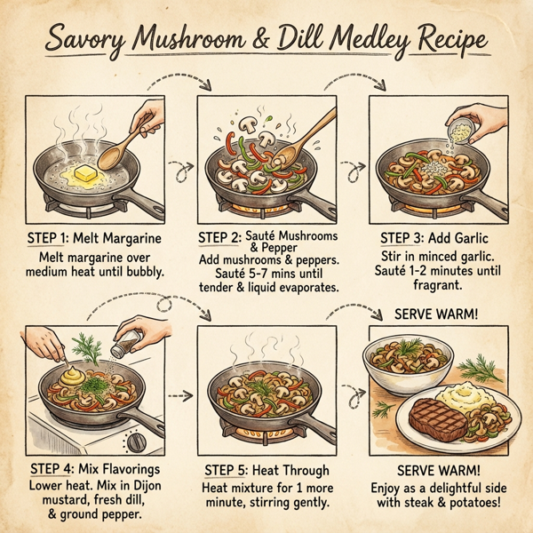 Savory Mushroom and Dill Medley instructions