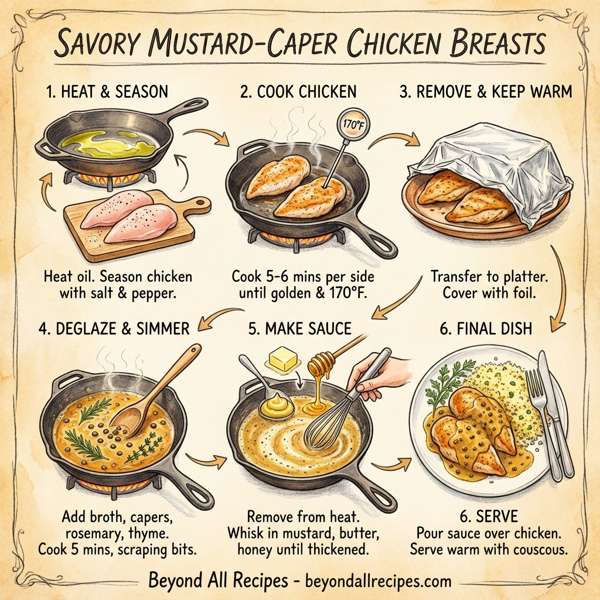 Savory Mustard-Caper Chicken Breasts instructions