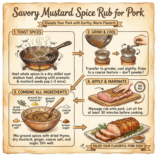 Savory Mustard Spice Rub for Pork instructions