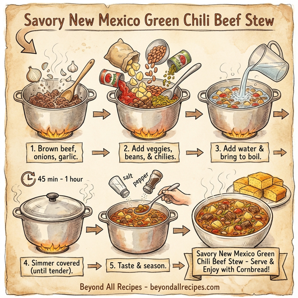 Savory New Mexico Green Chili Beef Stew instructions