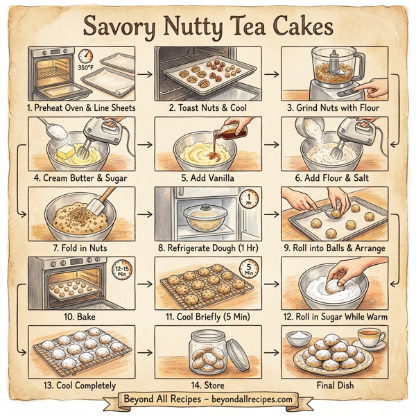 Savory Nutty Tea Cakes instructions
