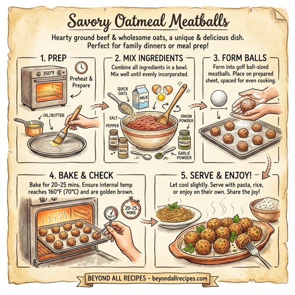 Savory Oatmeal Meatballs instructions