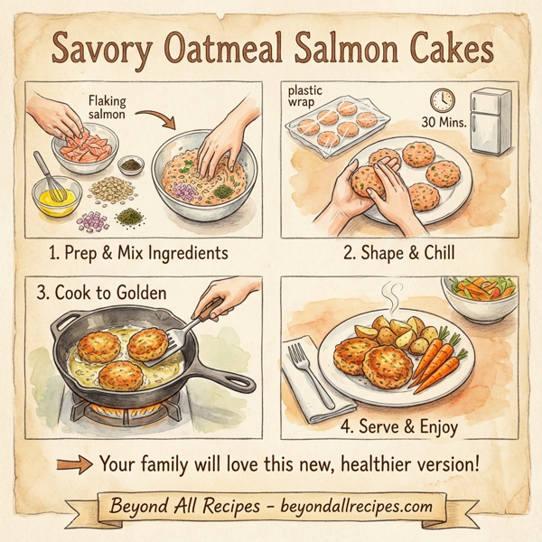 Savory Oatmeal Salmon Cakes instructions