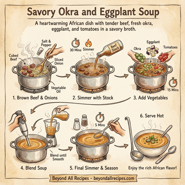 Savory Okra and Eggplant Soup instructions