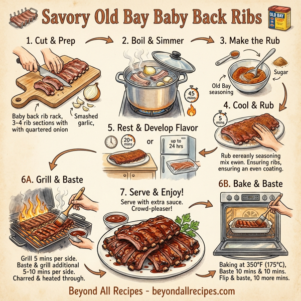 Savory Old Bay Baby Back Ribs instructions