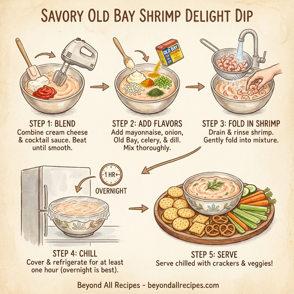 Savory Old Bay Shrimp Delight Dip instructions