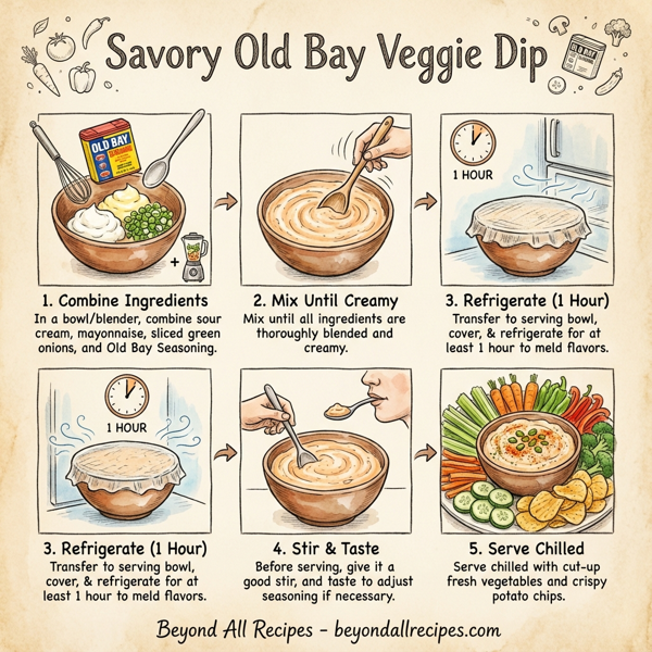 Savory Old Bay Veggie Dip instructions