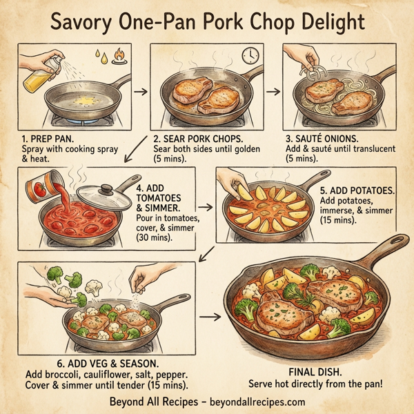 Savory One-Pan Pork Chop Delight instructions