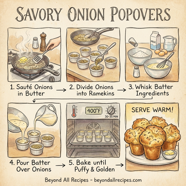 Savory Onion Popovers instructions