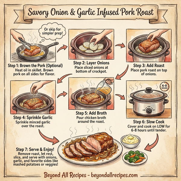 Savory Onion & Garlic Infused Pork Roast instructions