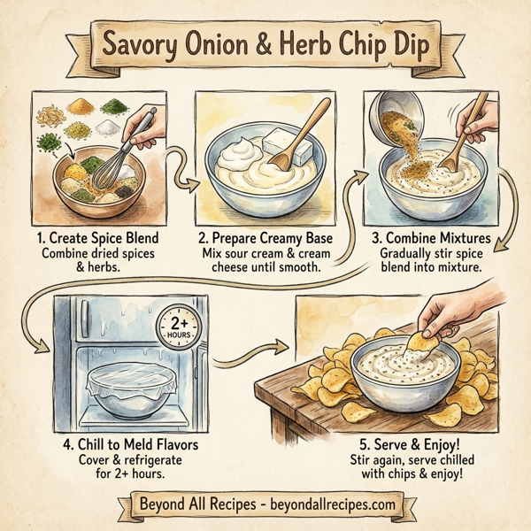 Savory Onion & Herb Chip Dip instructions