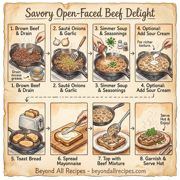 Savory Open-Faced Beef Delight instructions