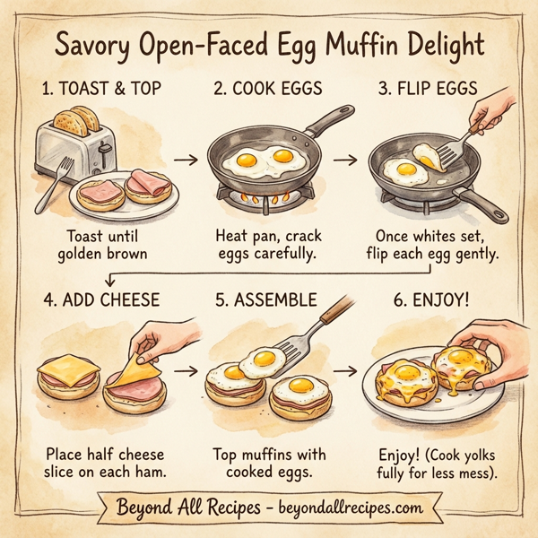 Savory Open-Faced Egg Muffin Delight instructions
