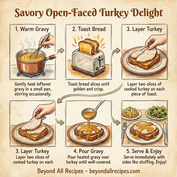 Savory Open-Faced Turkey Delight instructions