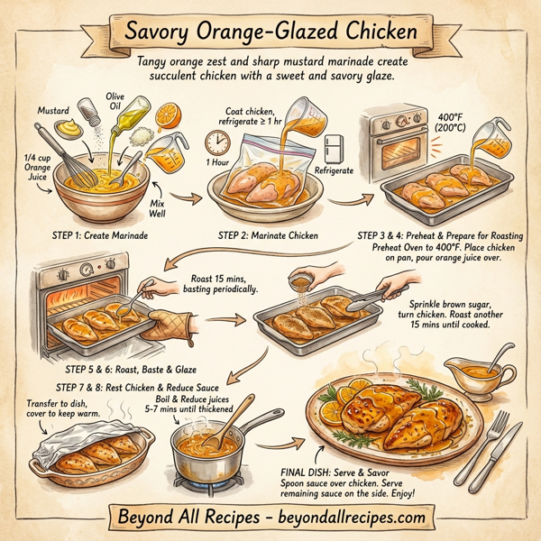 Savory Orange-Glazed Chicken instructions