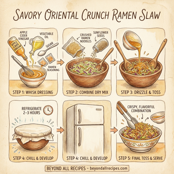 Savory Oriental Crunch Ramen Slaw instructions