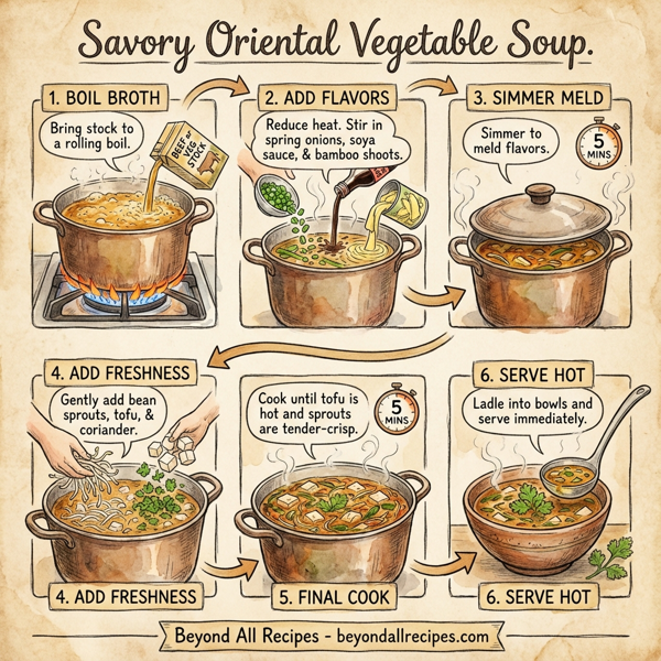Savory Oriental Vegetable Soup instructions