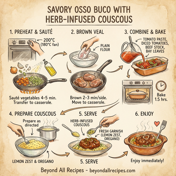 Savory Osso Buco with Herb-Infused Couscous instructions
