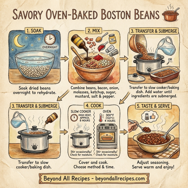 Savory Oven-Baked Boston Beans instructions
