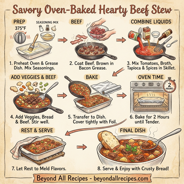 Savory Oven-Baked Hearty Beef Stew instructions