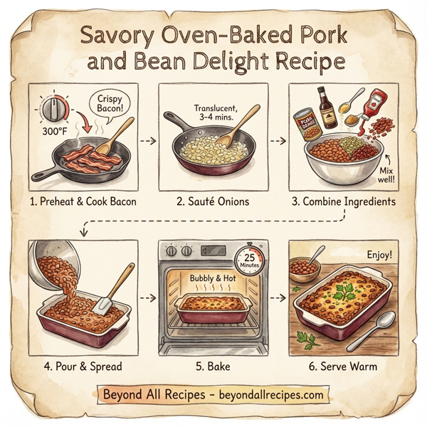 Savory Oven-Baked Pork and Bean Delight instructions