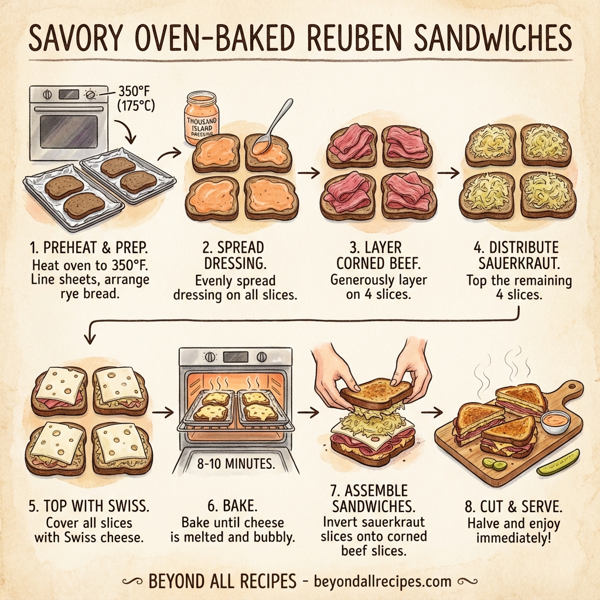 Savory Oven-Baked Reuben Sandwiches instructions