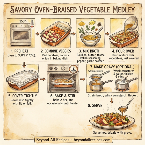 Savory Oven-Braised Vegetable Medley instructions