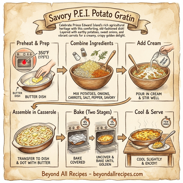 Savory P.E.I. Potato Gratin instructions