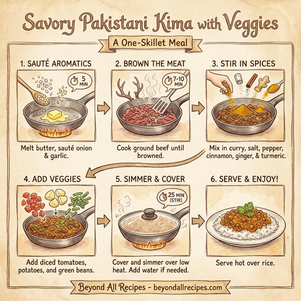 Savory Pakistani Kima with Veggies instructions