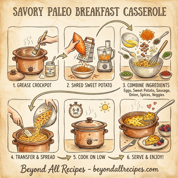 Savory Paleo Breakfast Casserole instructions