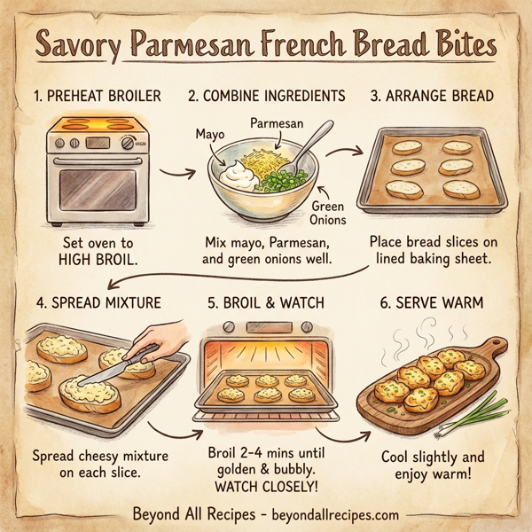 Savory Parmesan French Bread Bites instructions