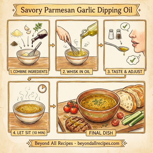 Savory Parmesan Garlic Dipping Oil instructions