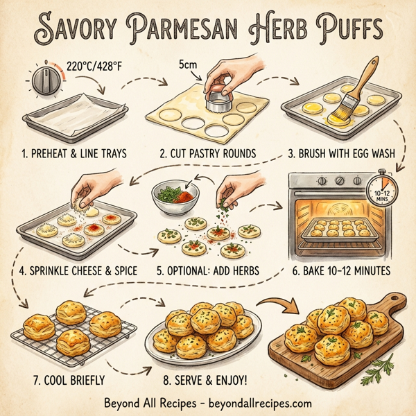 Savory Parmesan Herb Puffs instructions