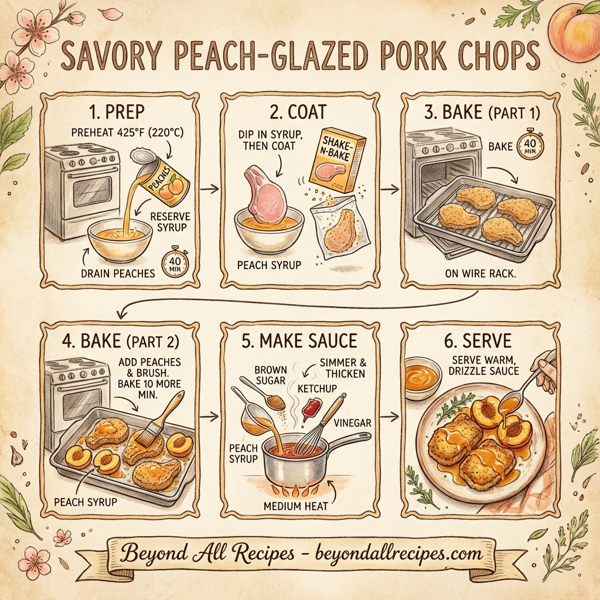 Savory Peach-Glazed Pork Chops instructions