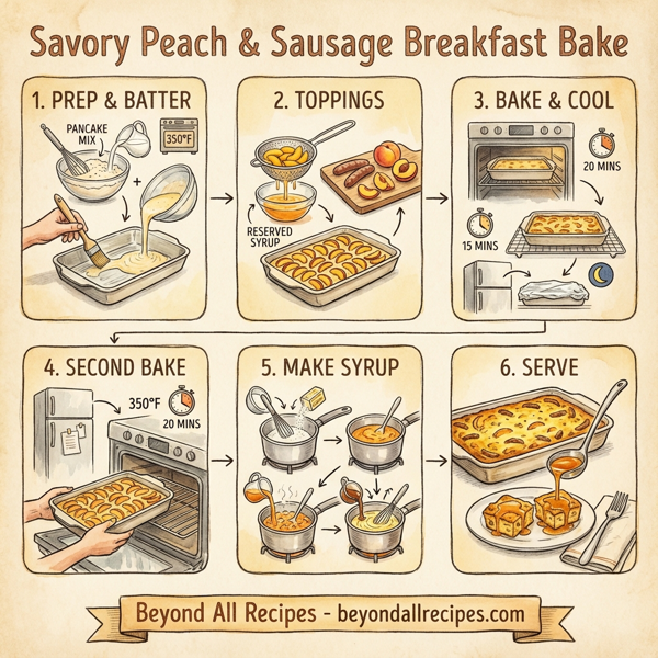 Savory Peach & Sausage Breakfast Bake instructions