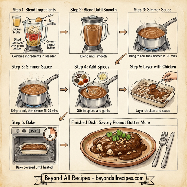 Savory Peanut Butter Mole Sauce instructions