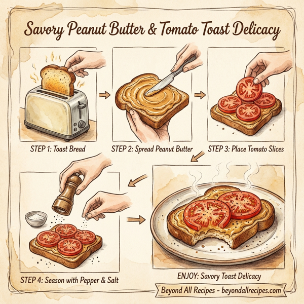 Savory Peanut Butter & Tomato Toast Delicacy instructions