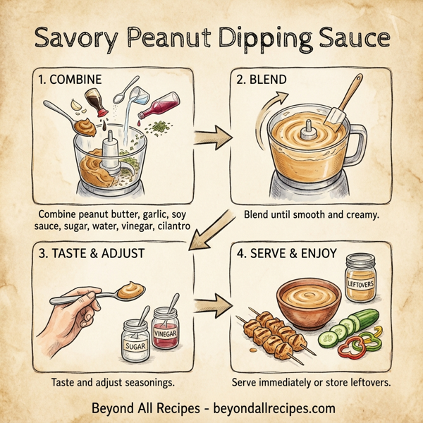 Savory Peanut Dipping Sauce instructions