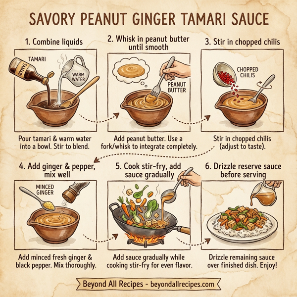 Savory Peanut Ginger Tamari Sauce instructions