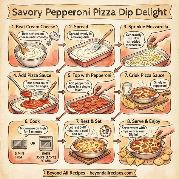 Savory Pepperoni Pizza Dip Delight instructions