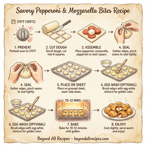 Savory Pepperoni & Mozzarella Bites instructions