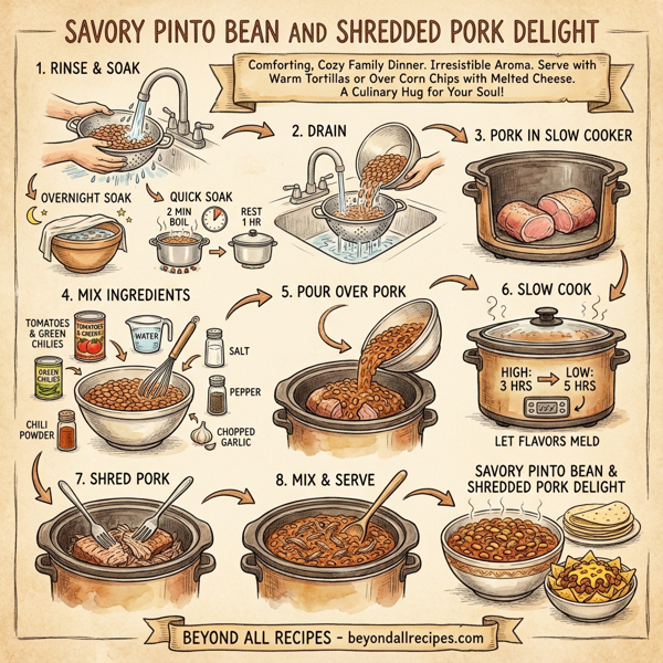 Savory Pinto Bean and Shredded Pork Delight instructions