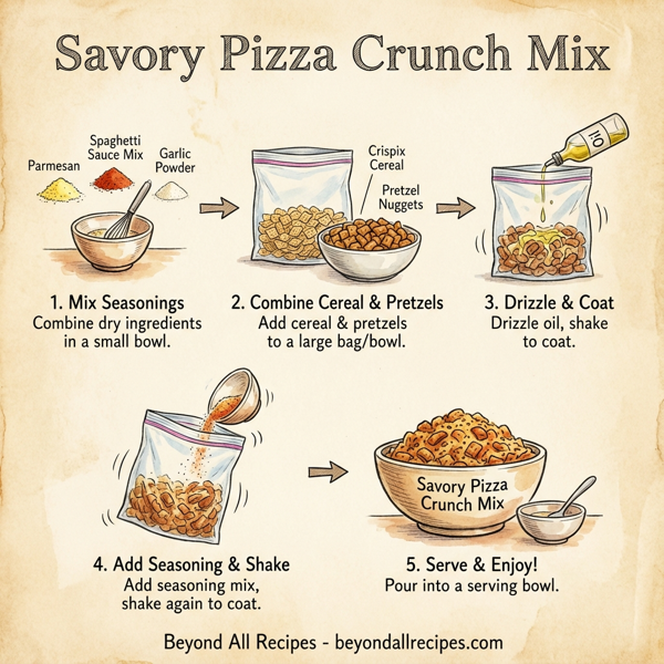 Savory Pizza Crunch Mix instructions