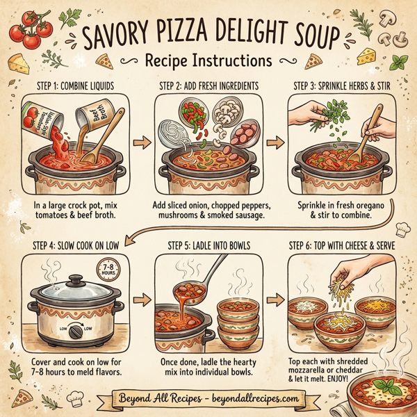 Savory Pizza Delight Soup instructions
