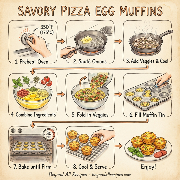 Savory Pizza Egg Muffins instructions