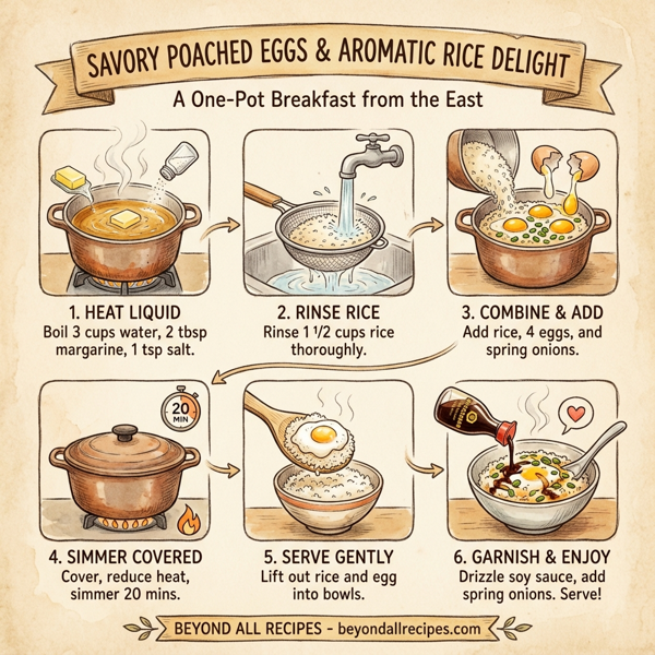 Savory Poached Eggs & Aromatic Rice Delight instructions