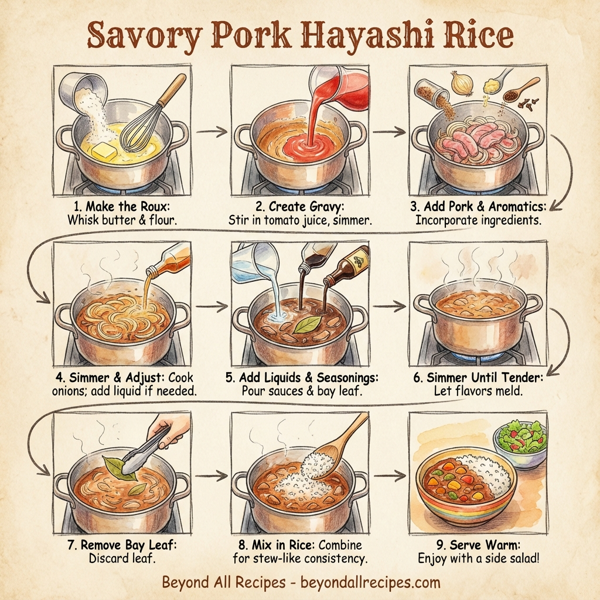 Savory Pork Hayashi Rice instructions