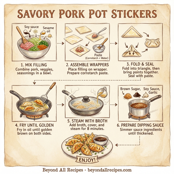 Savory Pork Pot Stickers instructions