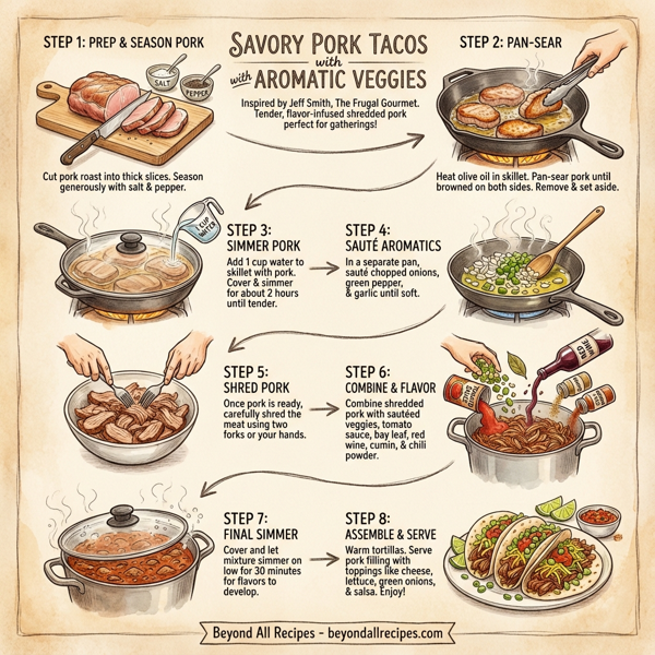 Savory Pork Tacos with Aromatic Veggies instructions