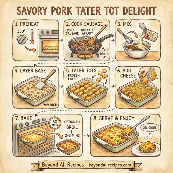 Savory Pork Tater Tot Delight instructions